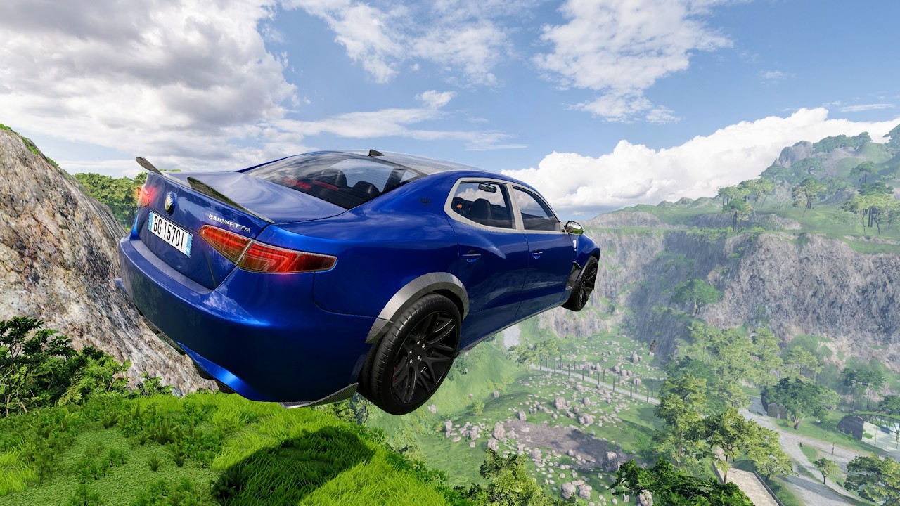 Epic High Speed Car Jumps #352 &ndash; BeamNG Drive | CrashBoomPunk