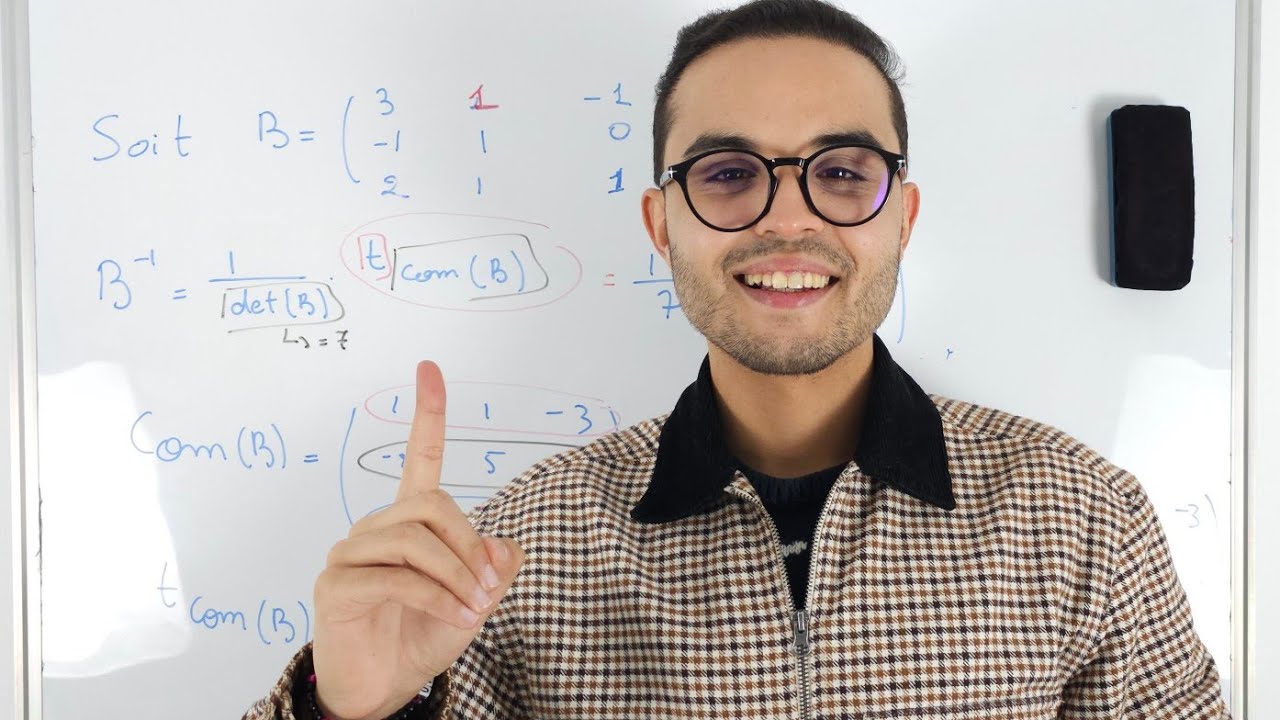 Inverse d'une matrice avec la methode de la comatrice .