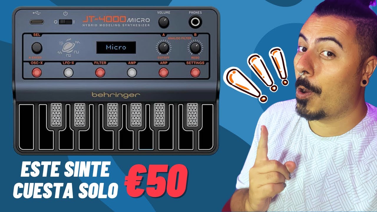 El sintetizador más BARATO de Behringer: JT 4000 Micro [50 Euros]