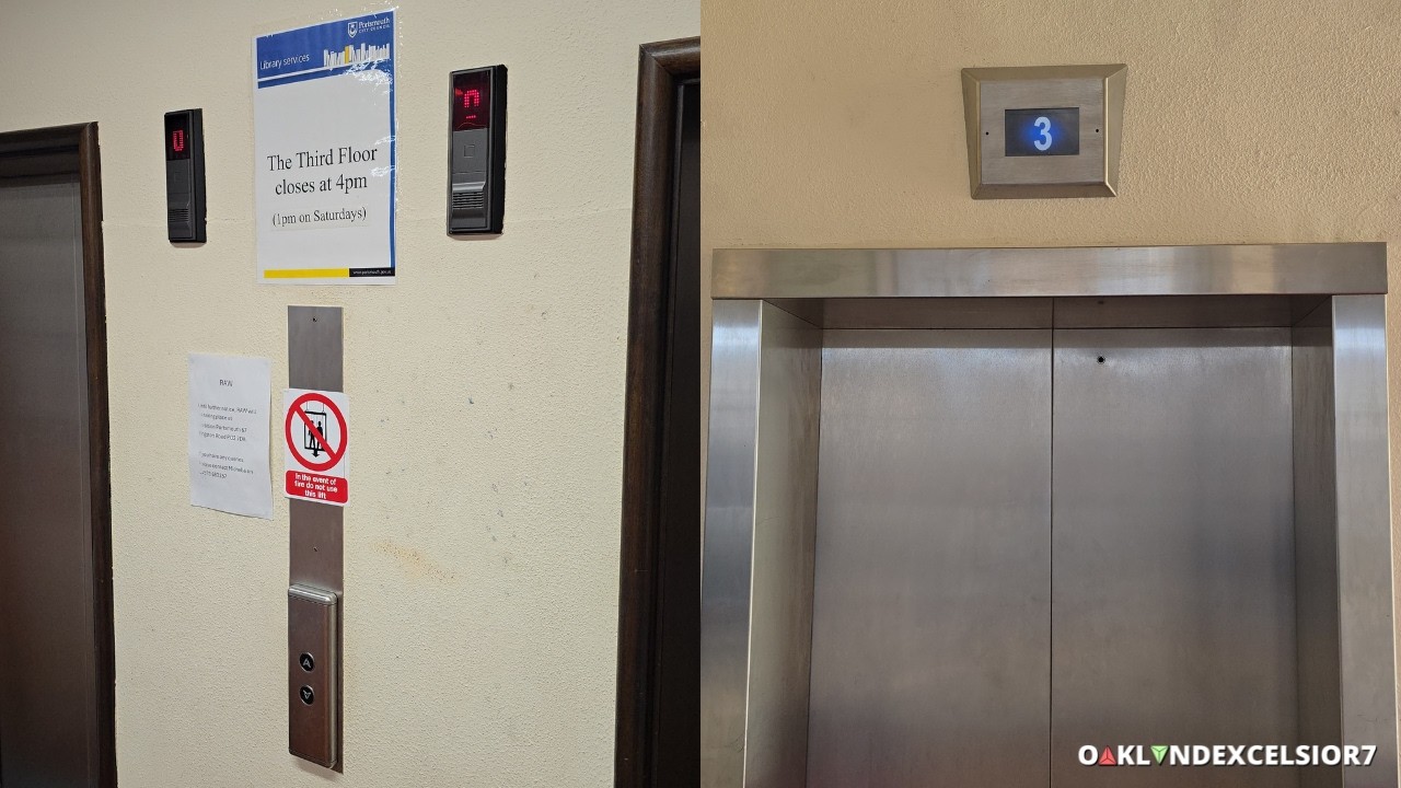 Unusual KONE & Temple Lifts at Portsmouth Central Library