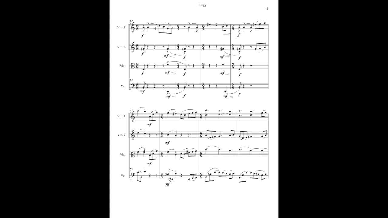 Elegy for String Quartet