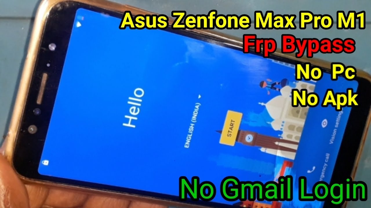 Asus Zenfone Max Pro M1 (X00TD) 9.0 Frp Bypass ,Without Pc 2022