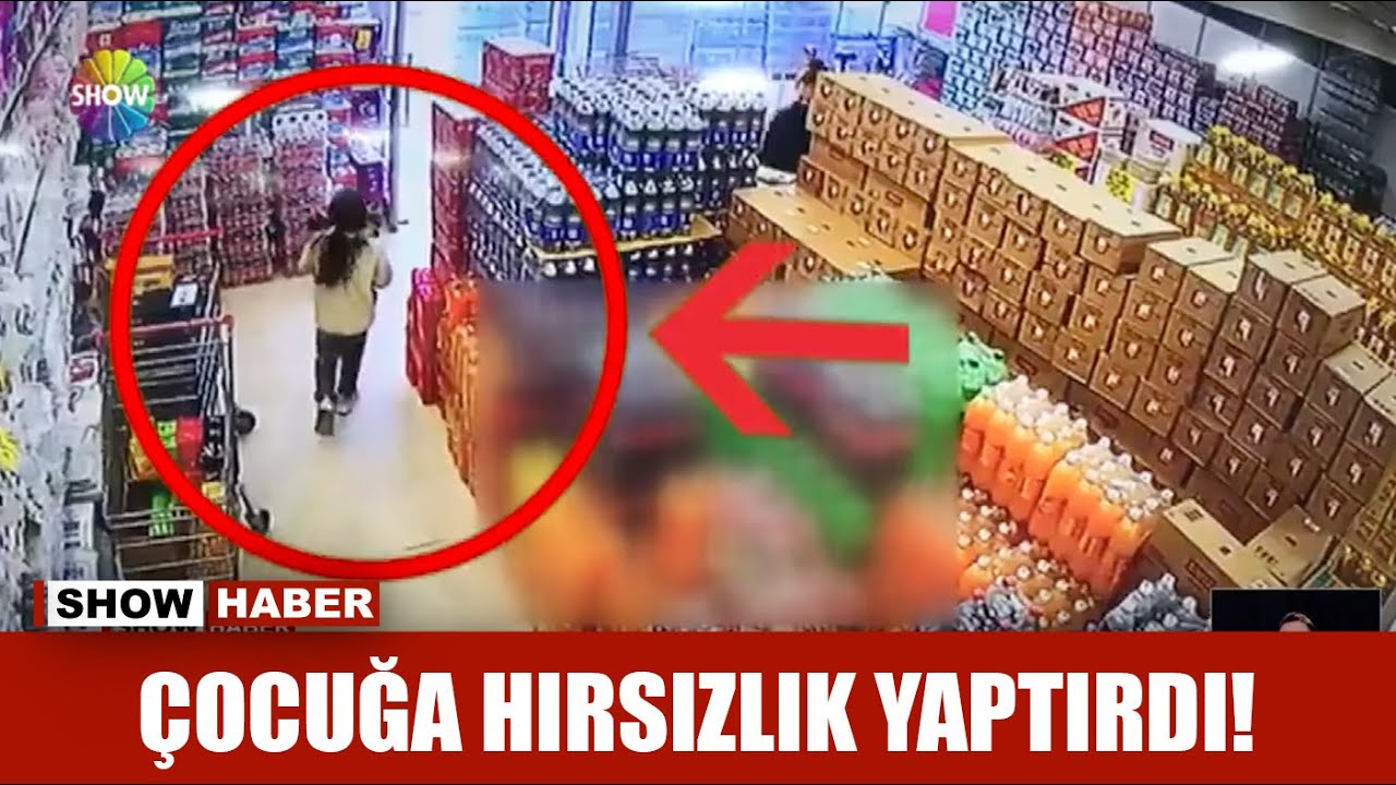Çocuğa hırsızlık yaptırdı!