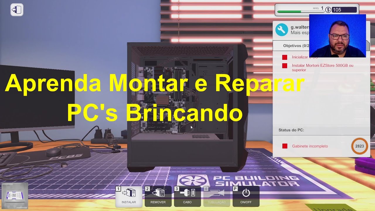 APRENDA MONTAR E REPARAR PCS BRINCANDO - PCBUILDING SIMULATOR [GAMEPLAY]