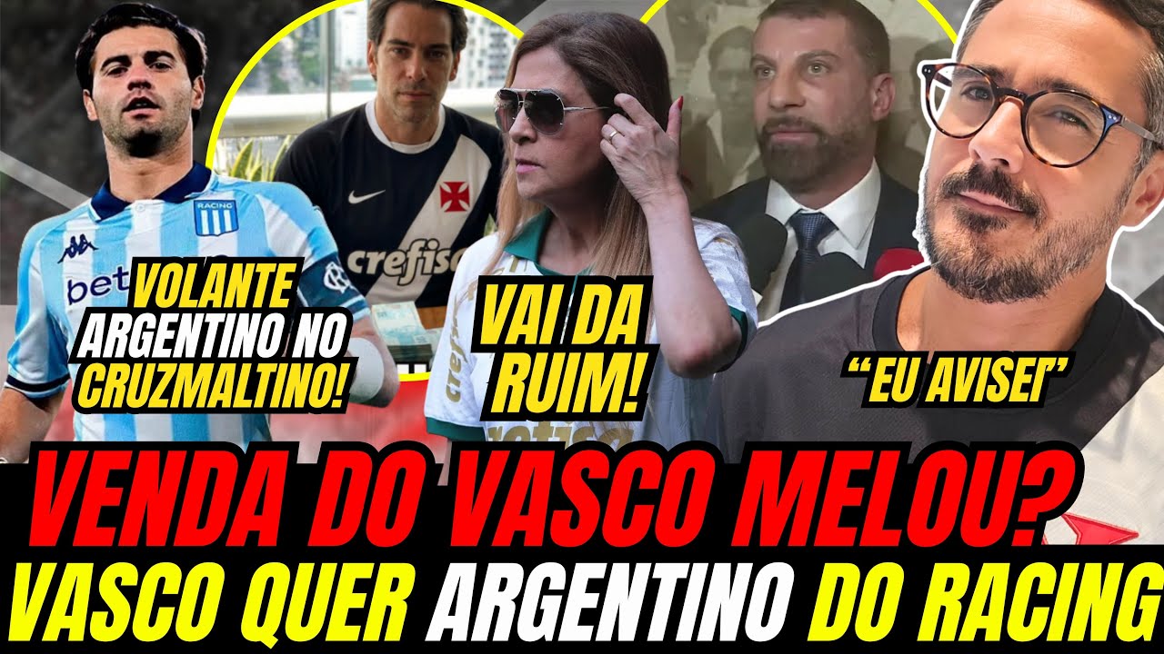 URGENTE: VENDA DO VASCO MELOU DE VEZ! AREGNTINO SANTIAGO SOSA É O REFORÇO QUE O VASCO QUER