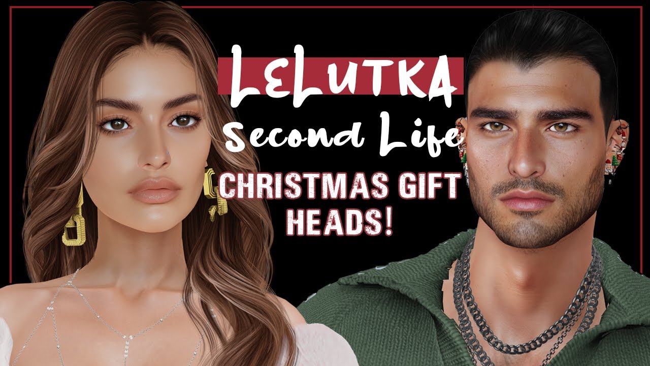 FREE LELUTKA CHRISTMAS HEADS - FEMALE AND MALE 2025 - SECOND LIFE