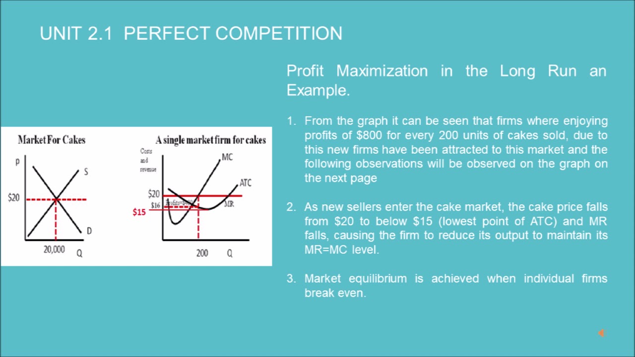 IB ECONOMICS HL - UNIT 2.11.3 - PERFECT COMPETITION MARKET STRUCTURE PART 3