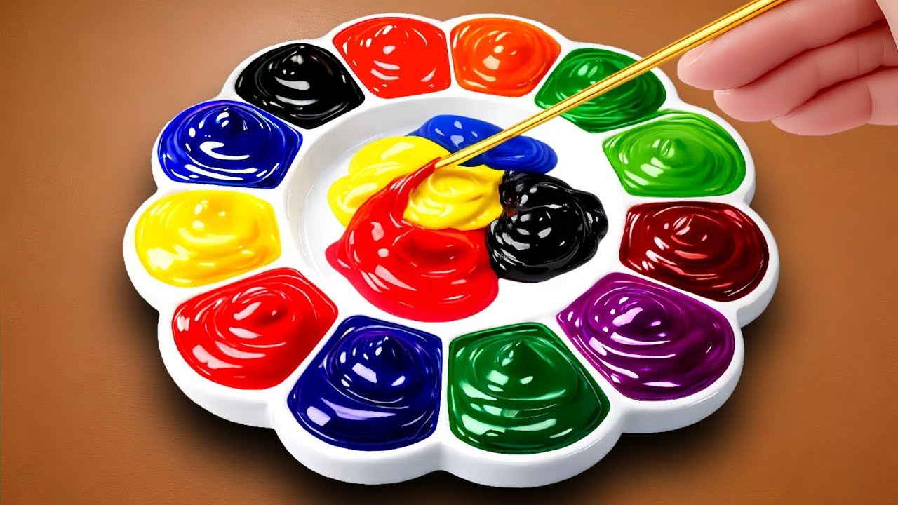 How to Making Only 4 Primary Colors = Unlimited NEW Colors! So Satisfying! Art Yumi