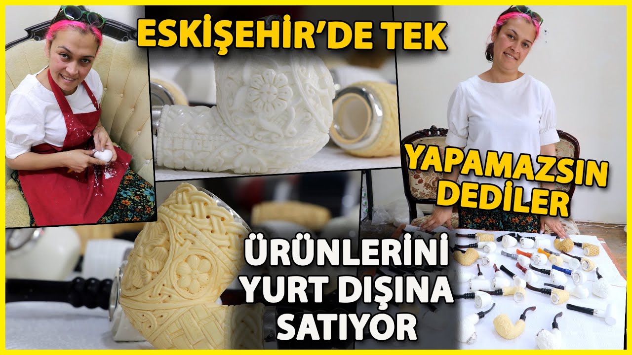 Eskişehir'in Tek Kadın Lüle Taşı Ustası Pelin, Ürünlerini Yurt Dışına İhraç Ediyor
