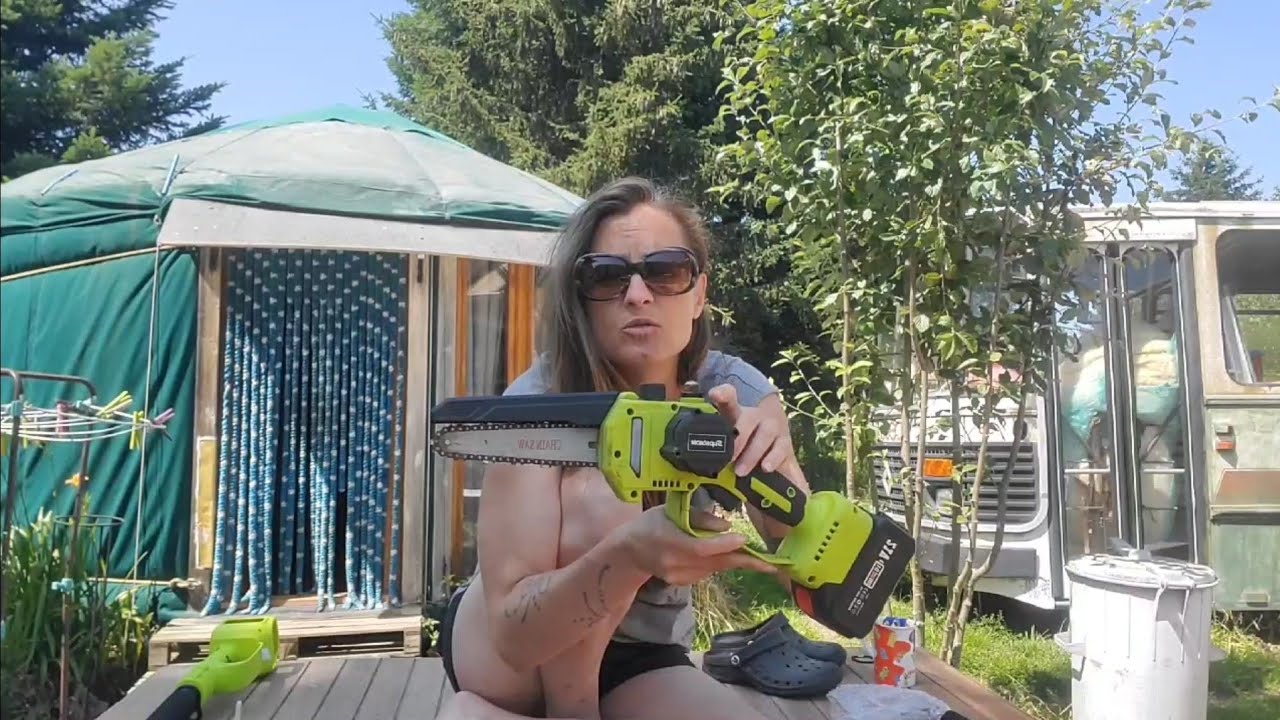 Tronçonneuse électrique Supstable avec sa perche...ça envoie du lourd ✊️💪