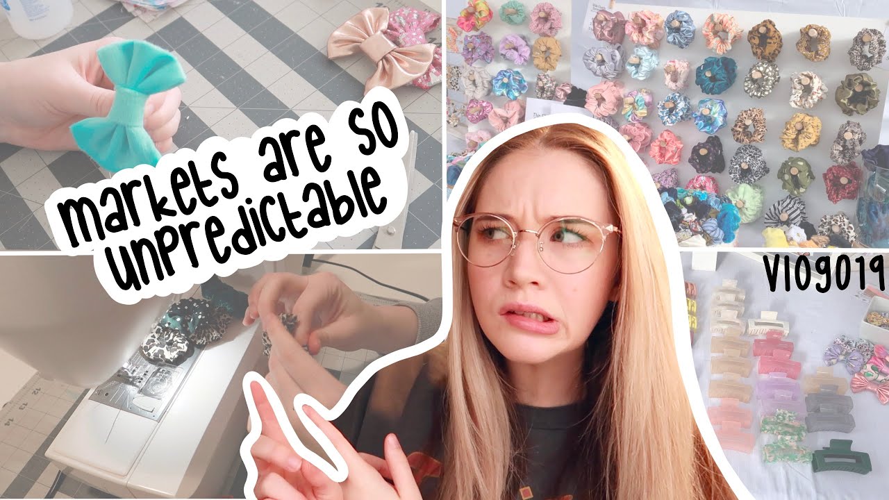 MARKETS ARE SO UNPREDICTABLE - two weekend markets - craft fair - studio and market VLOG019 - ZINFF