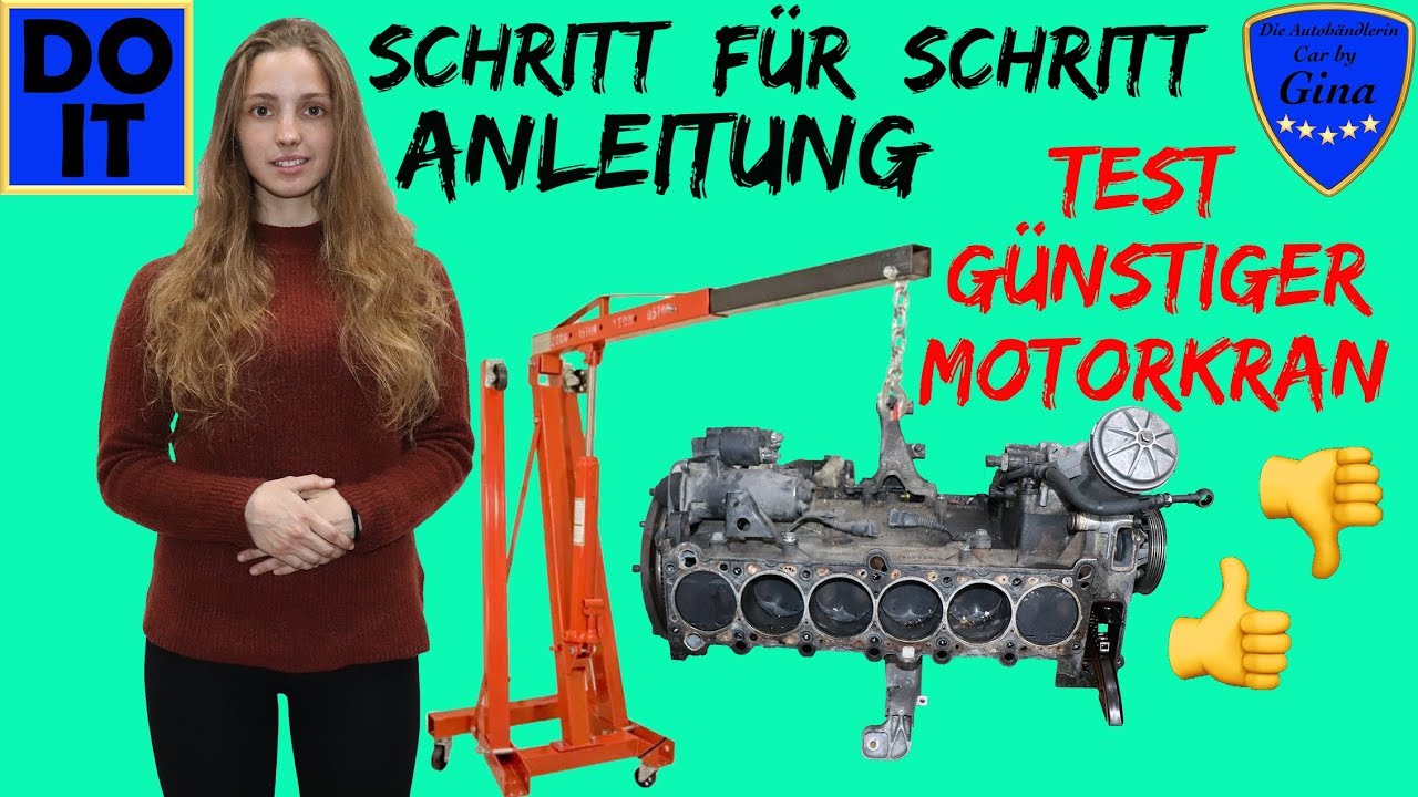 MOTOR AUSBAUEN BMW 325i E36 M50 / M52 🔹 TUTORIAL 🔹 GÜNSTIGER MOTORKRAN TEST