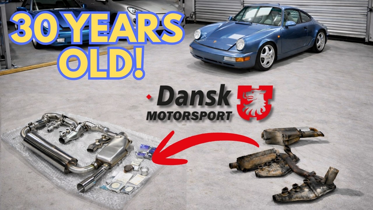 Замена 30-летней выхлопной системы на этом Porsche 964.