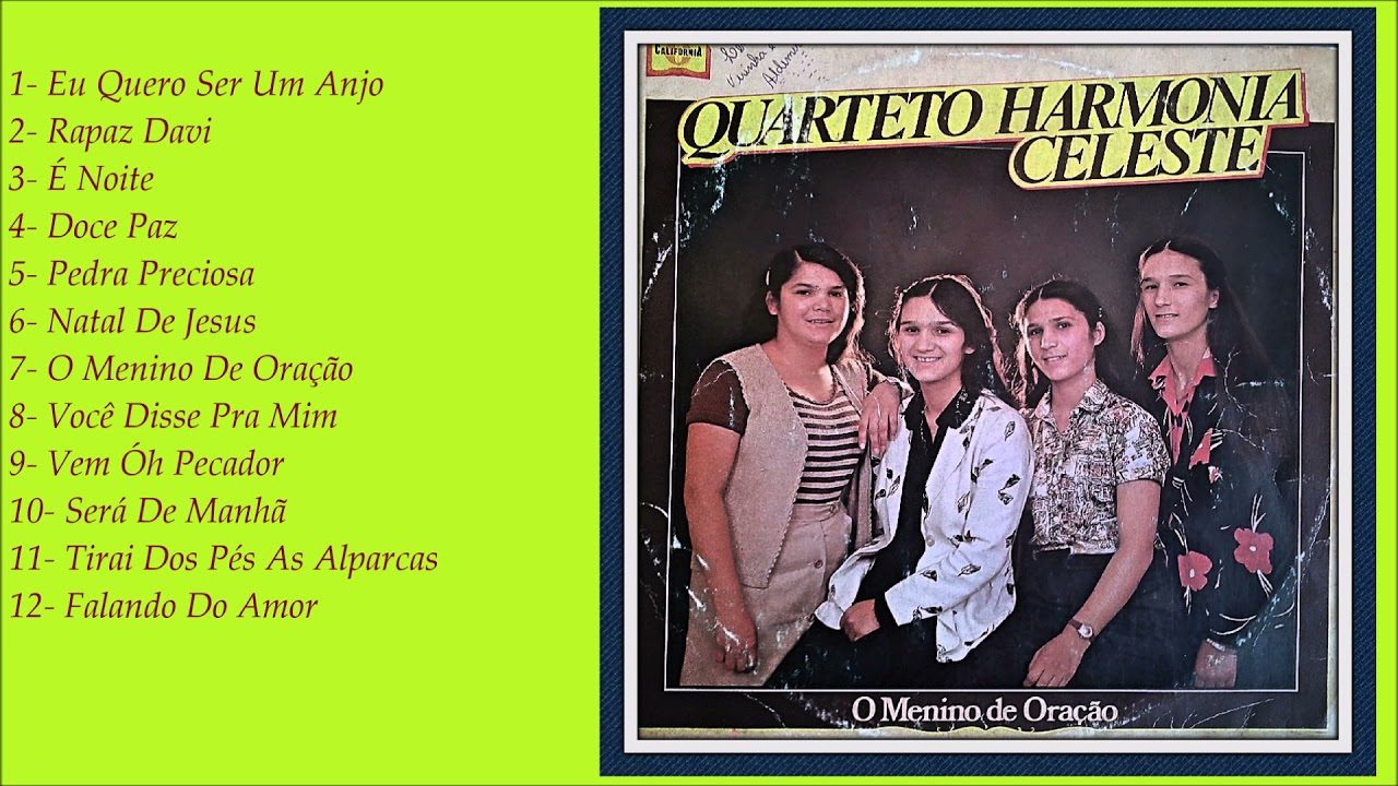 Quarteto Harmonia Celeste - LP O Menino De Oração - Completo