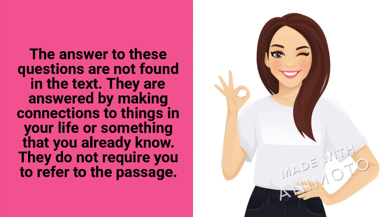 Tips for Answering Comprehension Questions