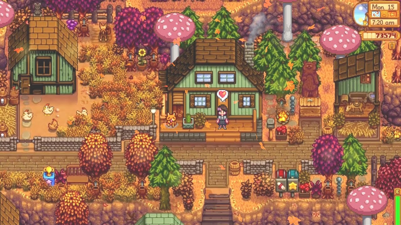 autumn season vibes 🍂 stardew valley chill music for your commute | study & work BGM