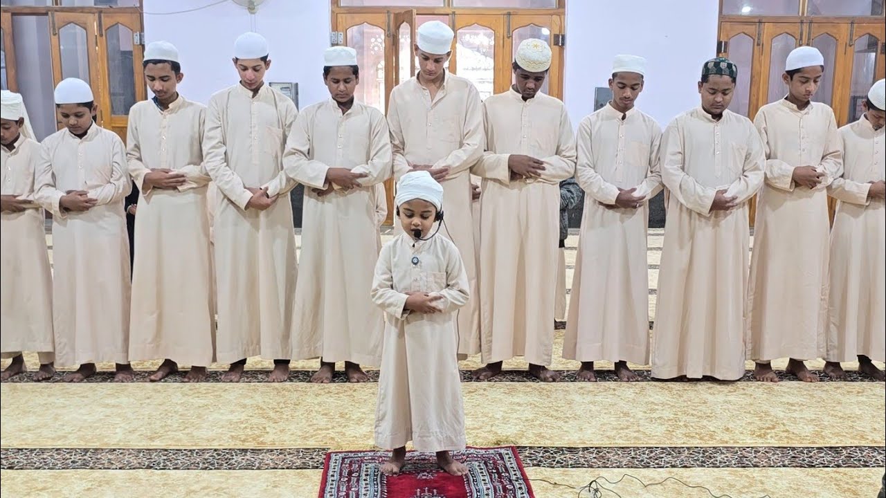Namaz practice at Maktab by Ariz Ahmed (4.5 Years) bin Sharaz Ahmed 