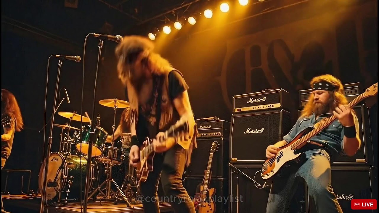 🔥Southern Rock Inferno 2025 | Texas Outlaw Power & Vintage | 🎸 Lynyrd Skynyrd & ZZ Top Vibes