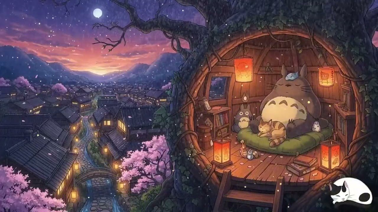 Japan Sleep Night 🌌 Cozy Ambience for [study • nap • unwind] 😴