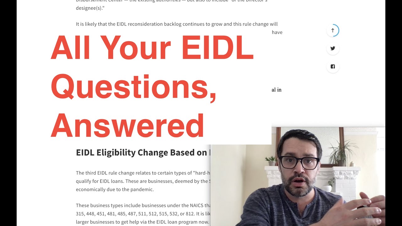 Must-Watch: All Your EIDL Questions, Answered