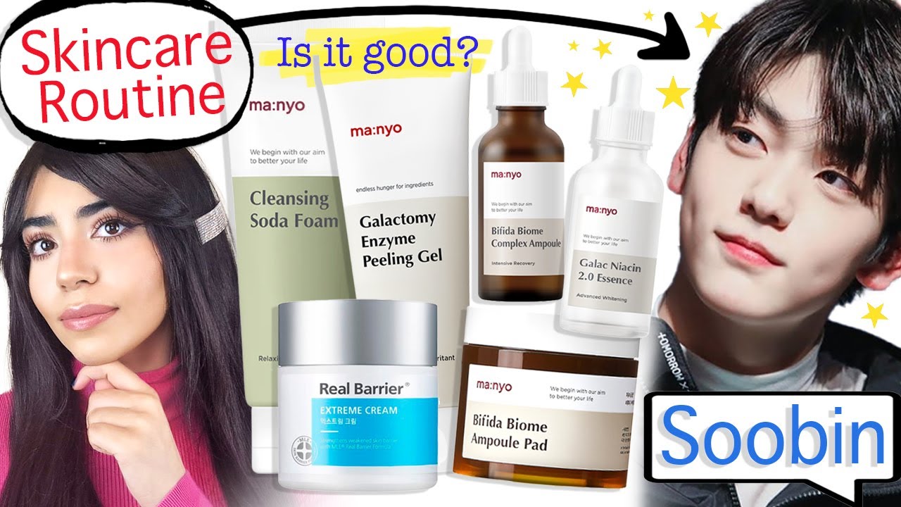 #TXT Soobin's K-pop K-beauty Skincare Routine: Swatches, Review, and Dupes Revealed!