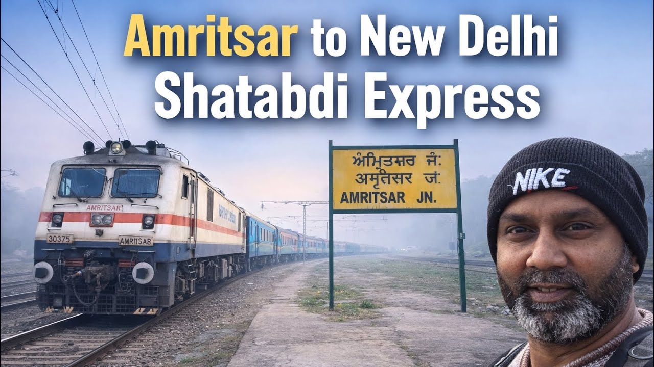 Amritsar Shatabdi Express | Amritsar to New Delhi | #indianrailways #irctc #railway 