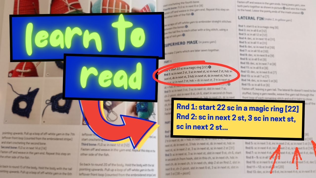 how to read crochet patterns FOR BEGINNERS (detailed) | Crochet 203