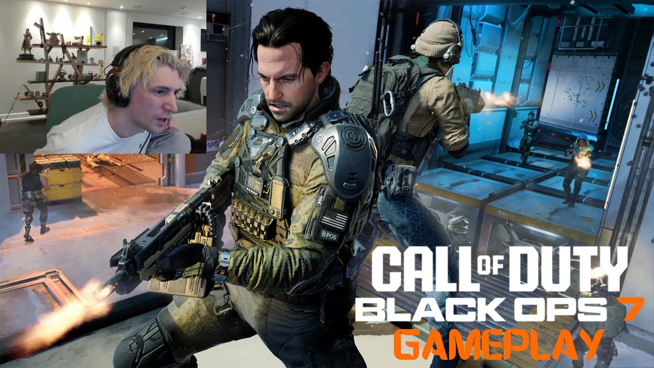 Реакция xQc на игровой процесс Call of Duty: Black Ops 7
