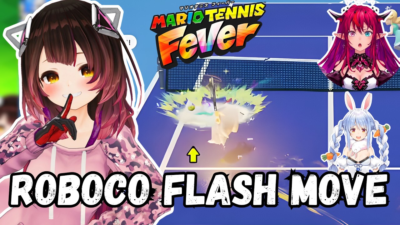 Even Pekora was Shocked by Roboco's Secret Technique! | Hololive Mario Tennis Tournament