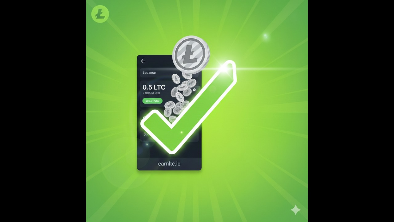 إثبات سحب مباشر! 🔥 شرح موقع earnltc.io لربح اللايت كوين مجاناً 2026 💰
