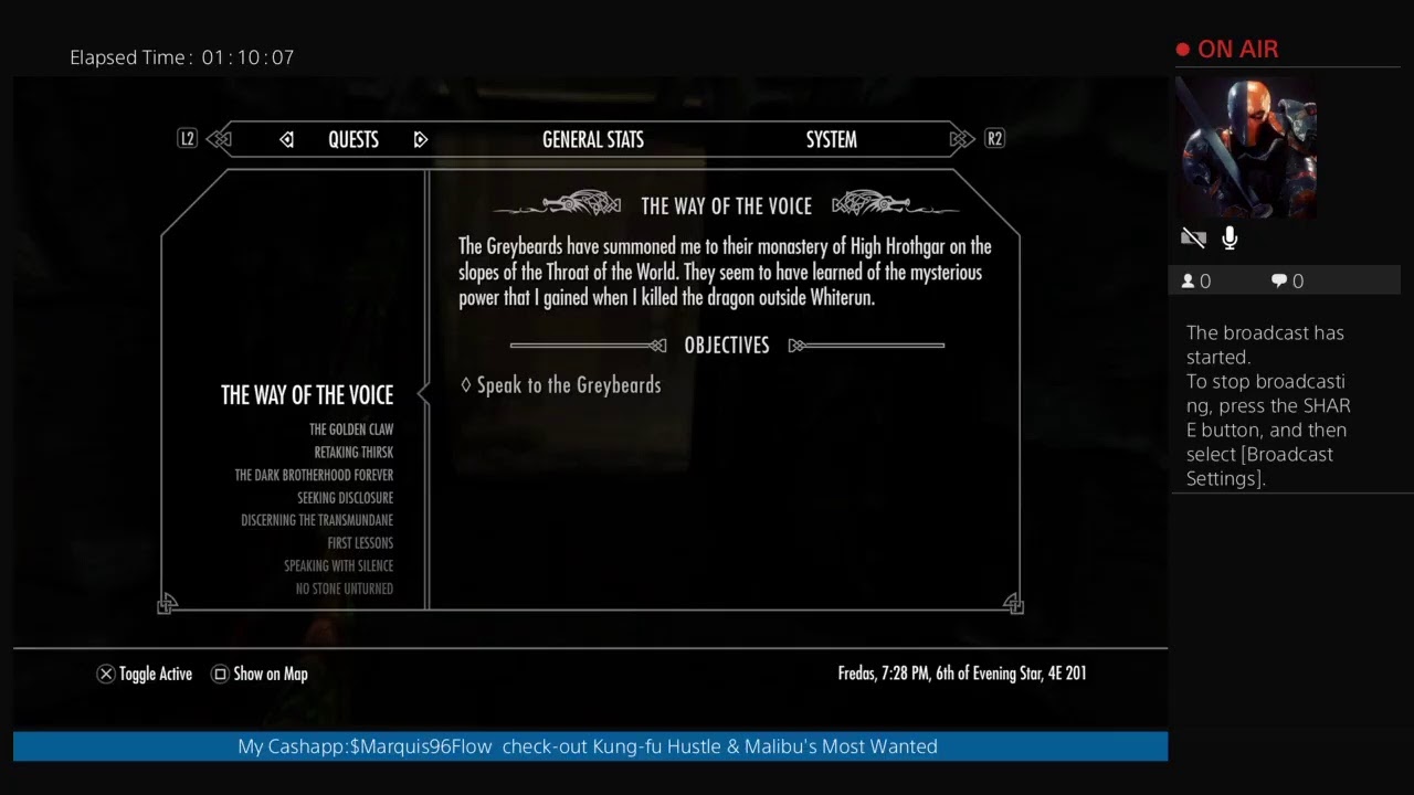Skyrim:The elevated Adventures throughout Skyrim (Come chill)|Shoutout:Deevaology & Audience|
