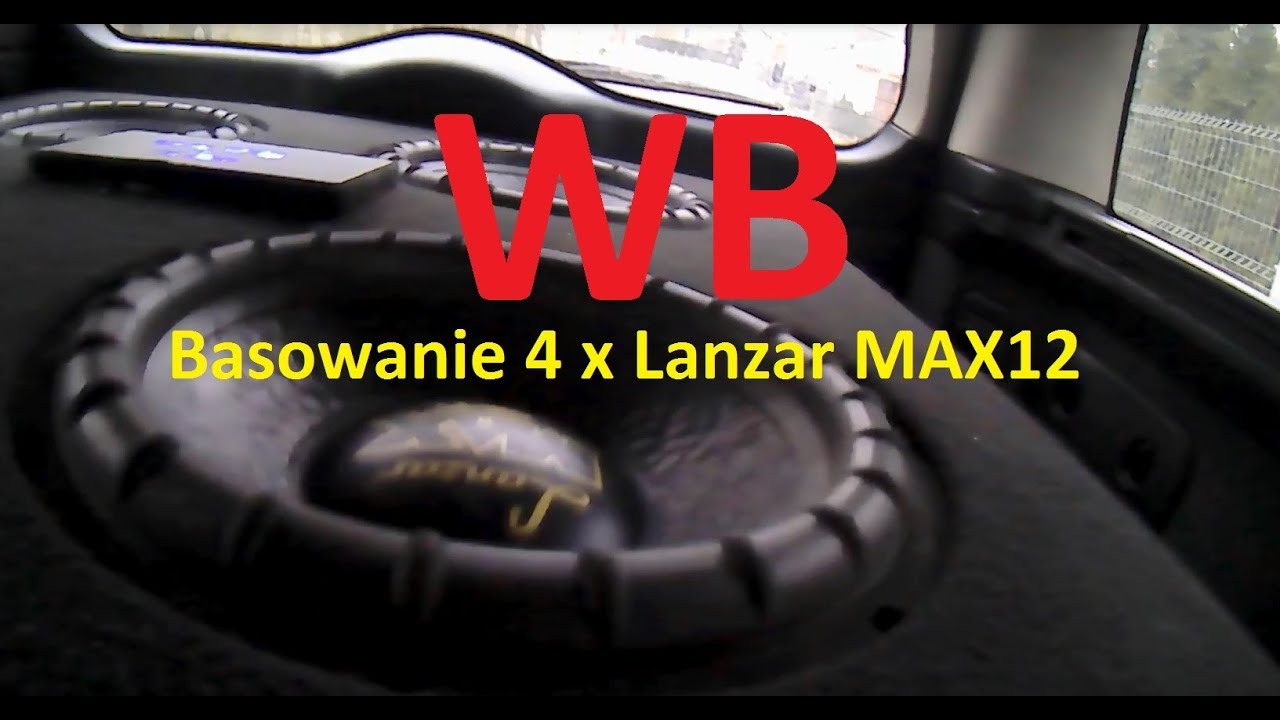 Basowanie 4 x Lanzar MAX 12 - budżetowe Car Audio - Wytw&oacute;rnia Basu