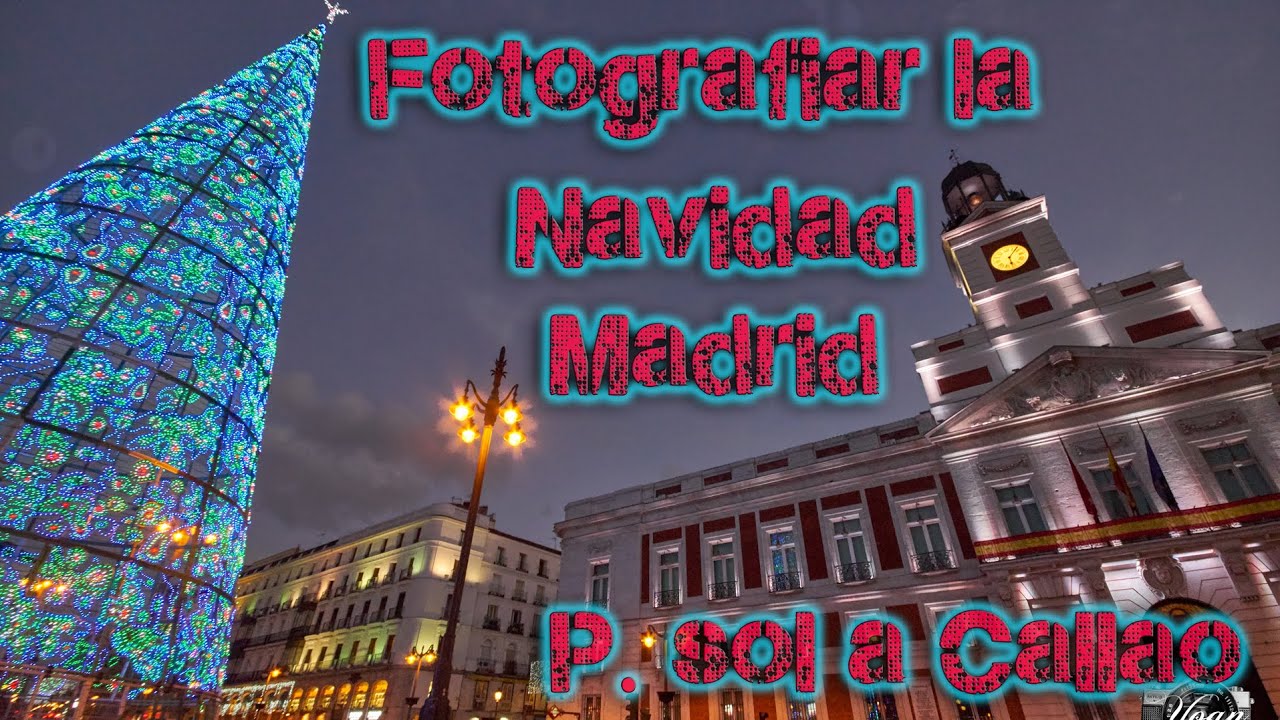 Navidad en Madrid, paseo fotográfico desde Puerta Sol a Plaza Mayor en 4k