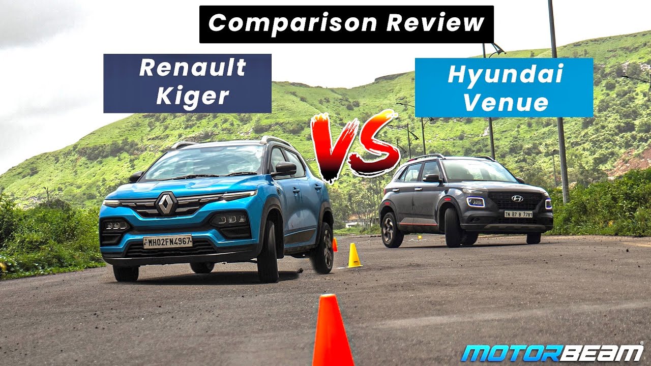 Сравнение Renault Kiger и Hyundai Venue — битва турбобензиновых двигателей | MotorBeam