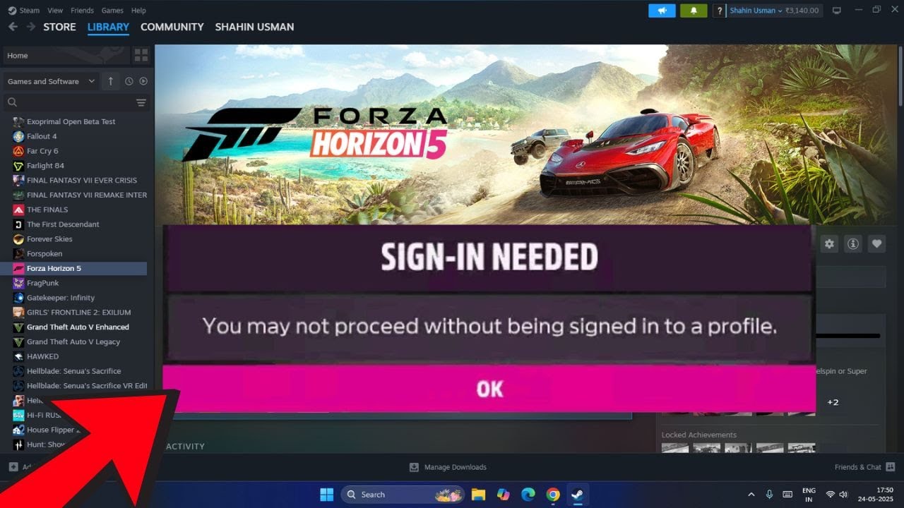 How to  Fix Forza Horizon 5 Sign-in Needed Error