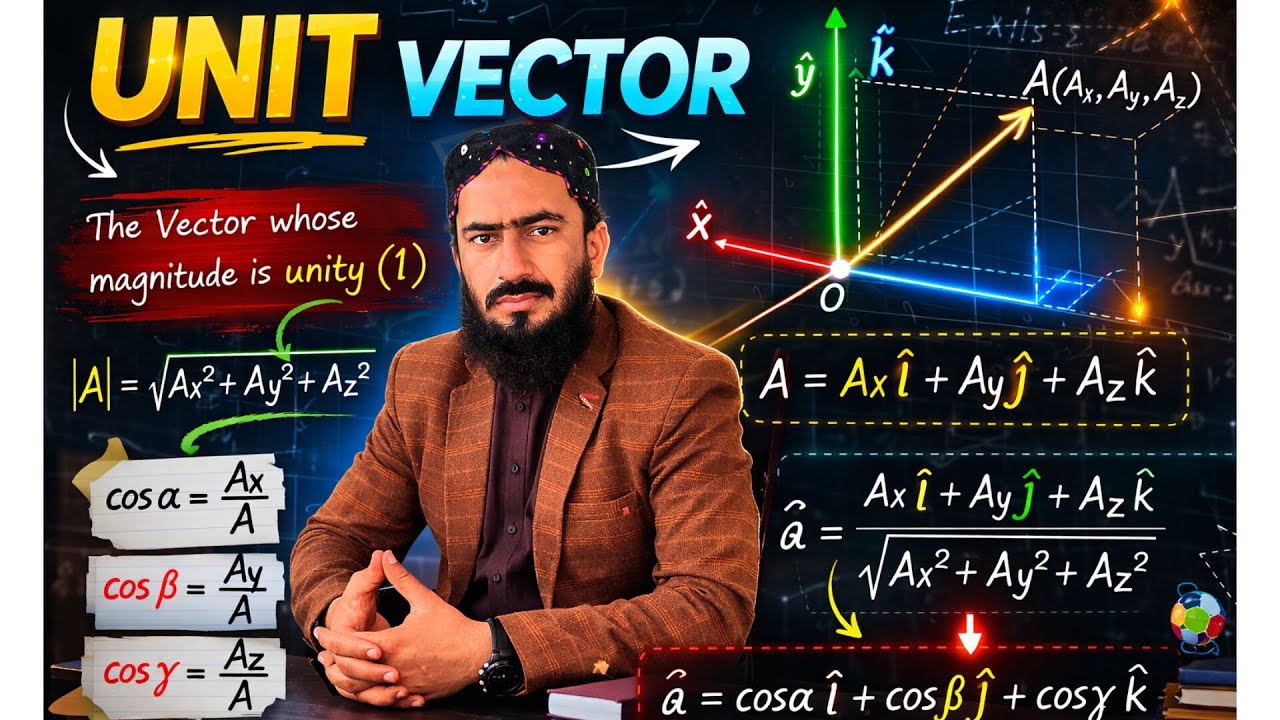 UNIT VECTOR EXPLAINED || MDCAT & ECATE