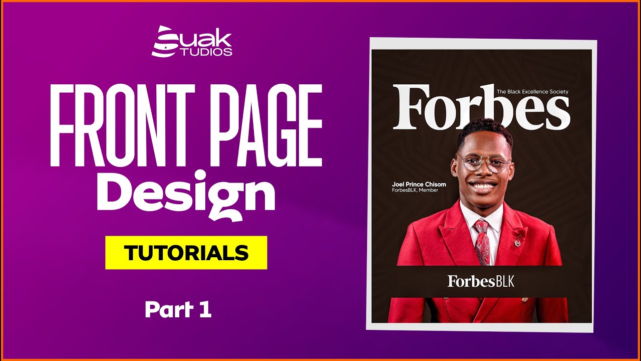 3RD LESSON | Front page design tutorial | Part 1