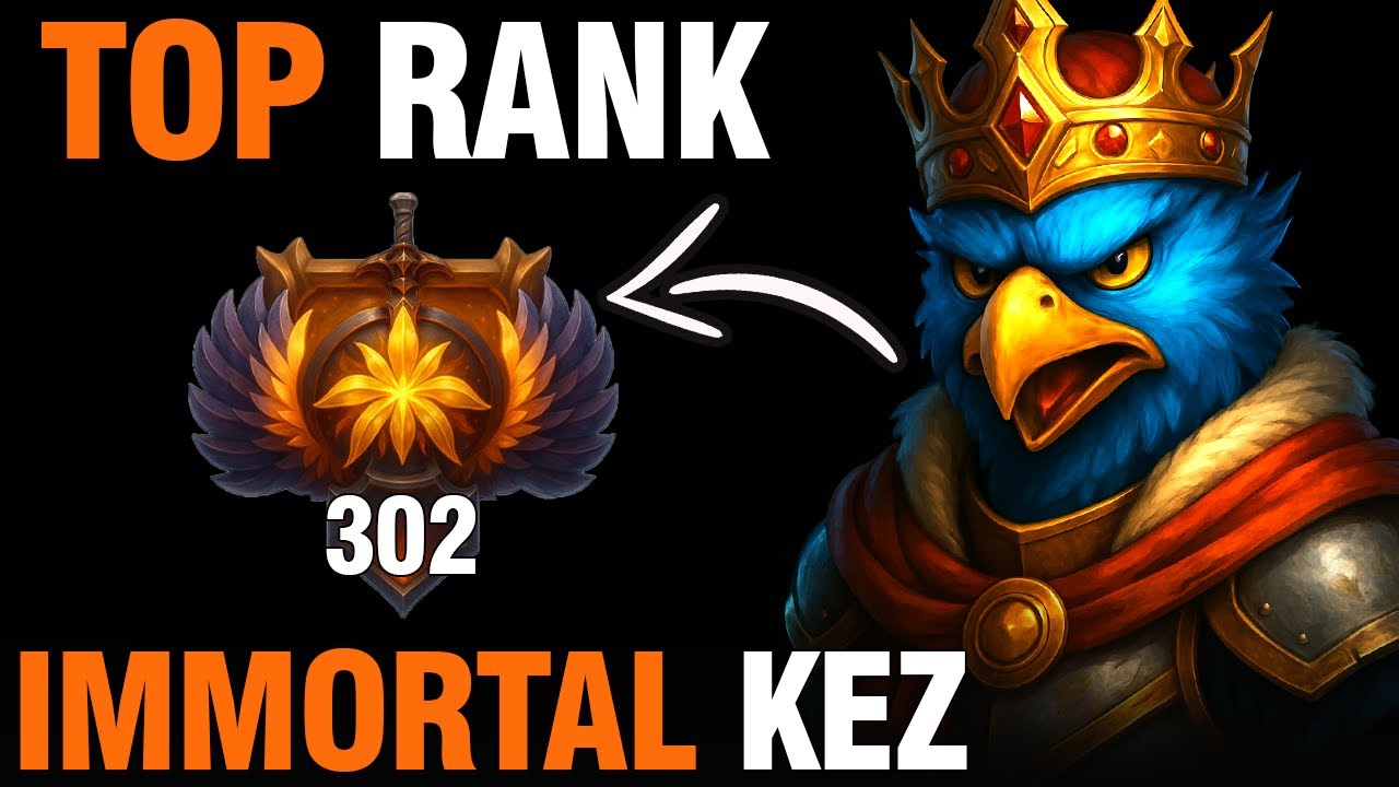 TOP 1 KEZ in Dota 2 Patch 7.39d - 302 Immortal MMR Gameplay! INSANE Mid Build!