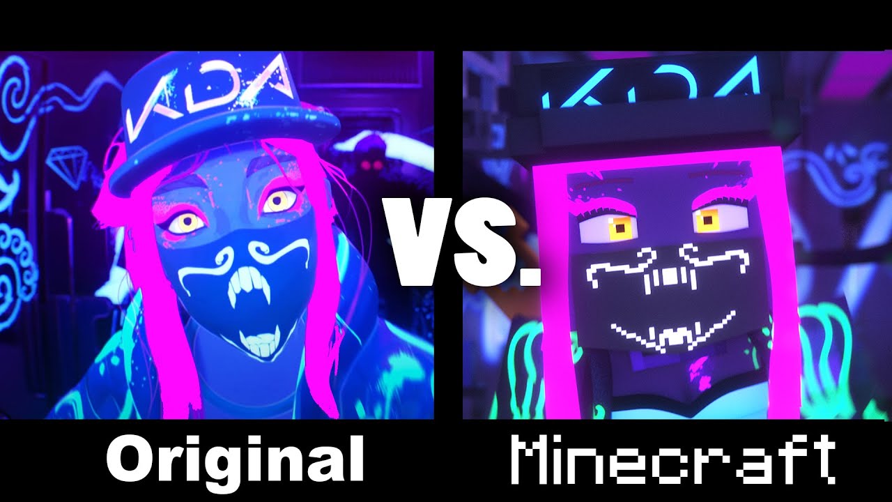 K/DA POPSTARS vs. MINECRAFT