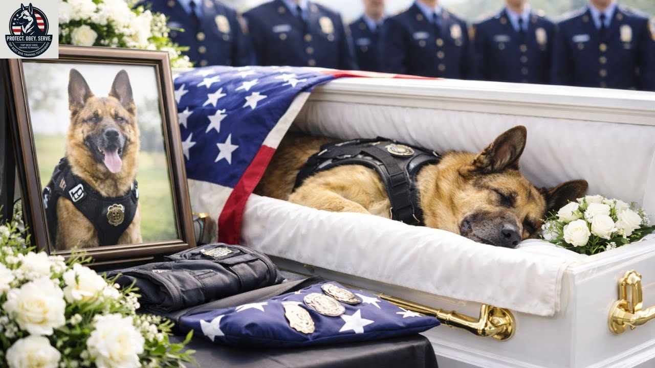 Retired K 9 Bety's Final Walk |  top best dog training techniques !