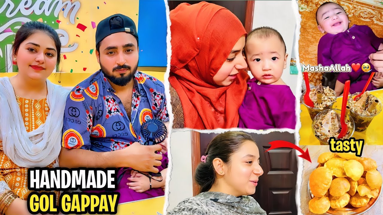 First Time Ghar per Golgappay Banaye || Golgappay Recipe || Hum icecream khanay gay😊
