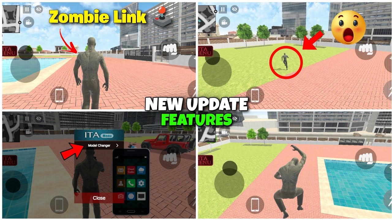 Indian Theft Auto New Update 🔥 Zombie Charecter + All New Features Indian Theft Auto Simulator