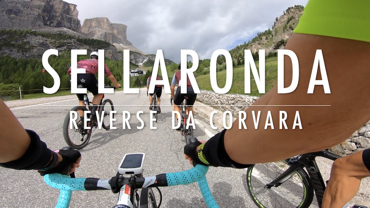 4K 🔴 Sellaronda (reverse) da Corvara (1) 🔴 Passo Gardena (2.136 m s.l.m) inizio salita
