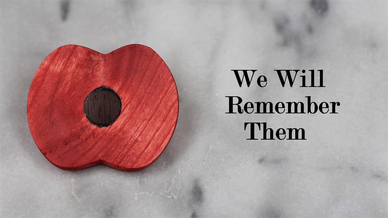 Woodturning - Making a Remembrance Poppy