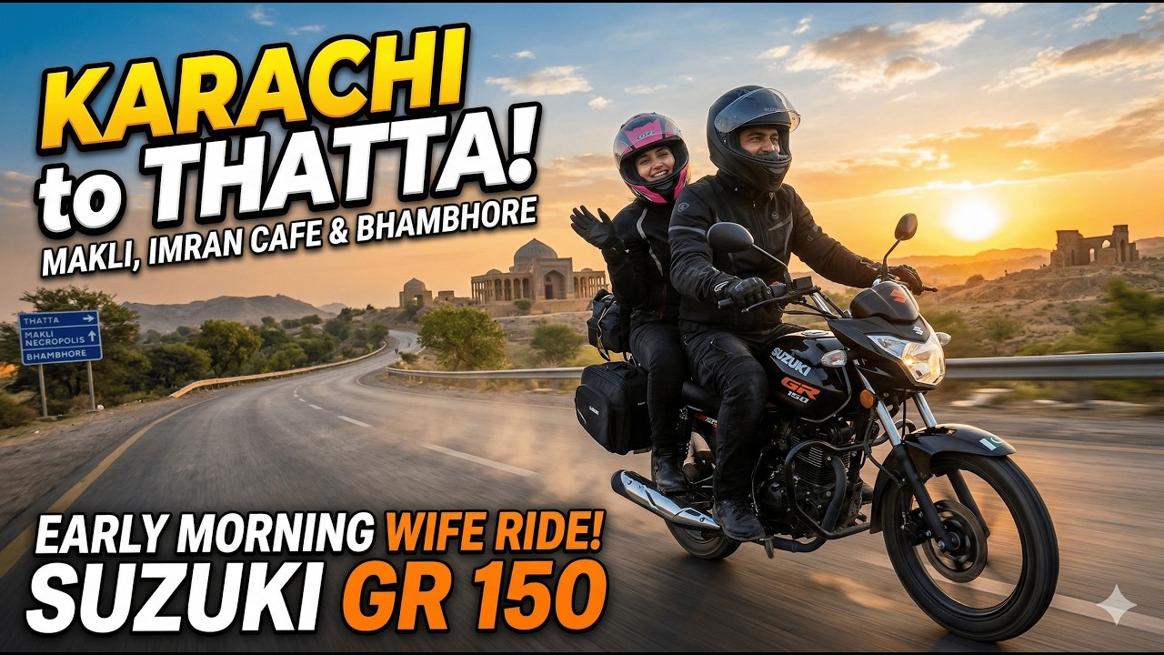 Karachi Se Makli Early Morning Ride | Imran Cafe Nashta + Makli Drone View
