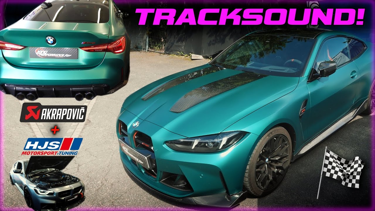 AKRAPOVIC Titan Abgasanlage + HJS ECE Downpipes Sportkat passend für BMW M4 CS G82 - Brutale Optik