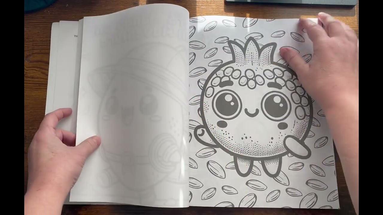 Punny Fruits by B&D Coloring Books flip 