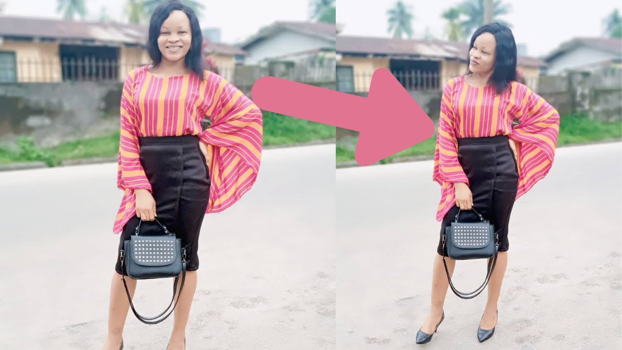 HOW TO CUT A SIMPLE FUNNEL SLEEVE STRAIGHT BLOUSE