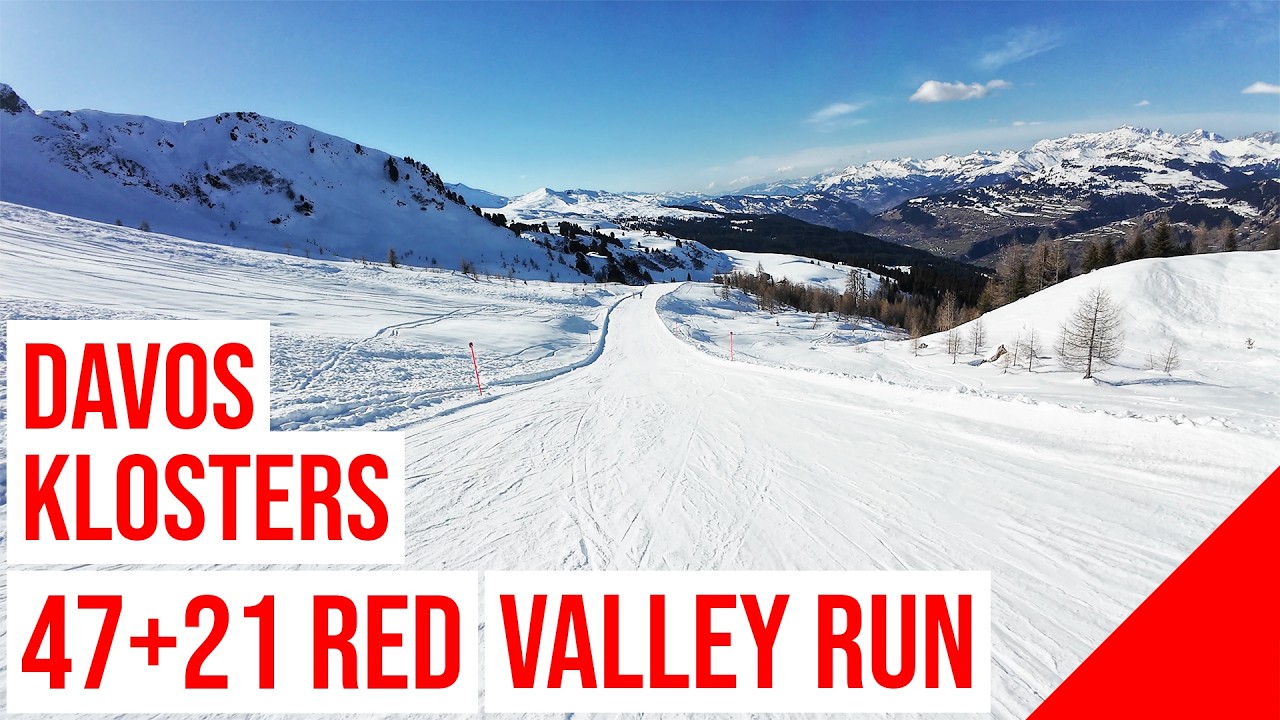 Davos Klosters (Parsenn), 47+21 🔴 RED (Klosters, Valley Run - Talabfahrt, 1161m Descent) #3 🇨🇭