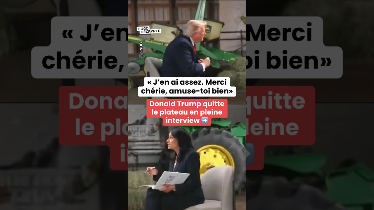 Donald Trump walks out of NBC interview ➡️